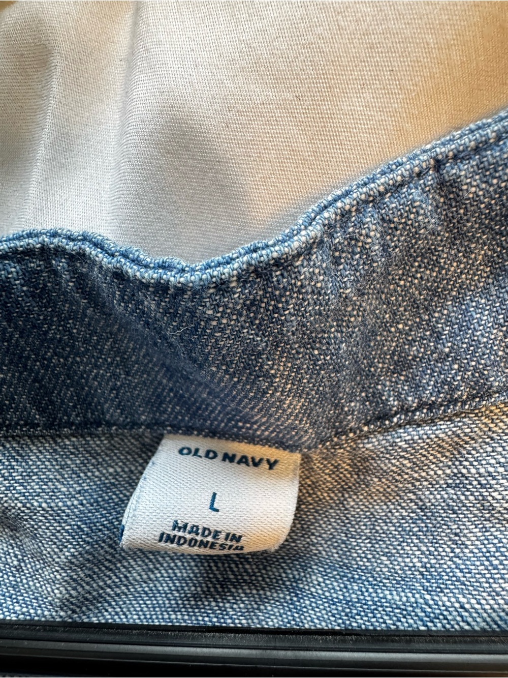 Old Navy Blue Chambray Button-Front Midi Dress - Picture 2 of 14
